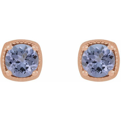 14k-rose-gold--natural-tanzanite-earrings