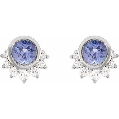 platinum-natural-tanzanite-&-.08-ctw-natural-diamond-earrings
