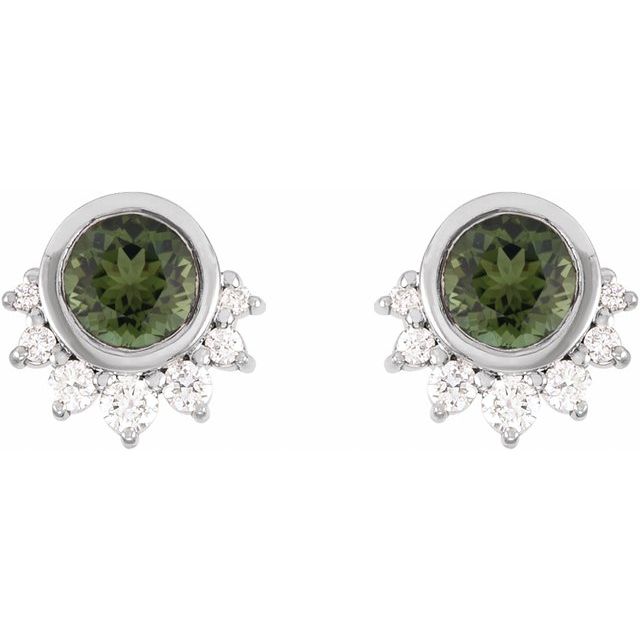 14k-white-gold-natural-green-tourmaline-&-.08-ctw-natural-diamond-earrings