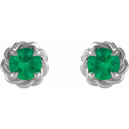 14k-white-gold--natural-emerald-claw-prong-rope-earrings