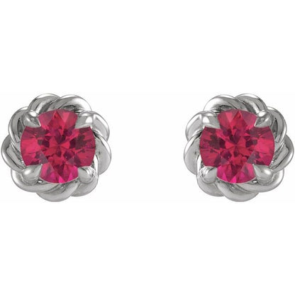 14k-white-gold--natural-ruby-claw-prong-rope-earrings