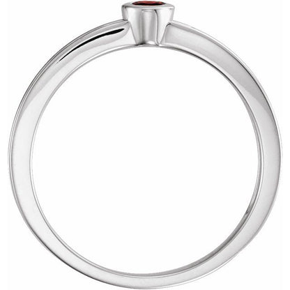 14k-white-gold-natural-mozambique-garnet-family-stackable-ring