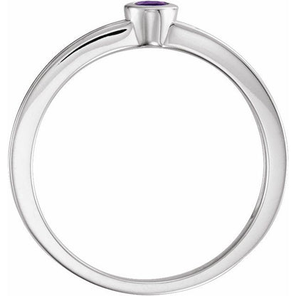 14k-white-gold-natural-amethyst-family-stackable-ring
