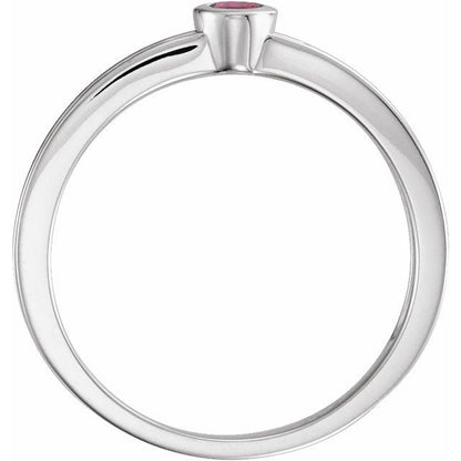 14k-white-gold-natural-pink-tourmaline-family-stackable-ring