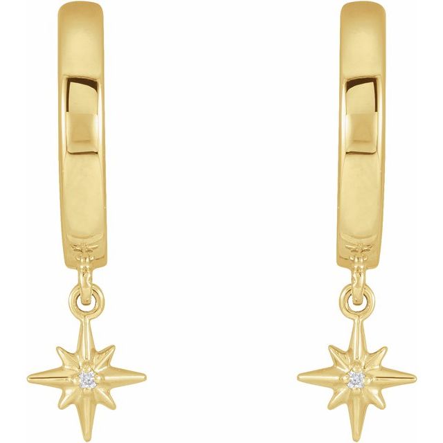 platinum-.0075-ctw-natural-diamond-star-hinged-hoop-earrings