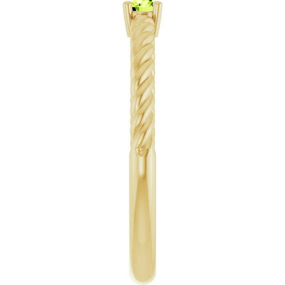 14k-yellow-gold--natural-peridot-solitaire-rope-ring