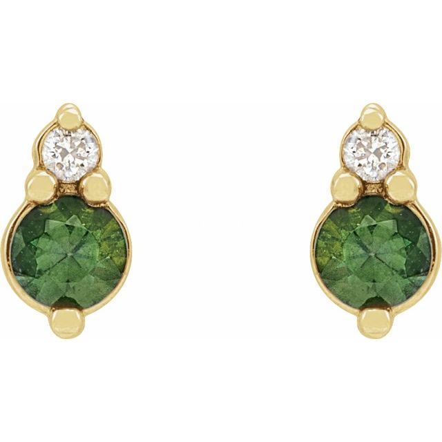 14k-yellow-gold-natural-green-sapphire-&-.03-ctw-natural-diamond-earrings