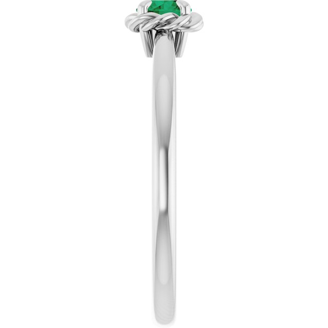 14k-white-gold-natural-emerald-solitaire-rope-ring