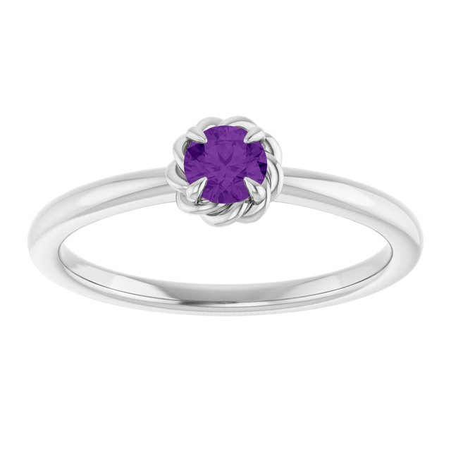 14k-white-gold-natural-amethyst-solitaire-rope-ring