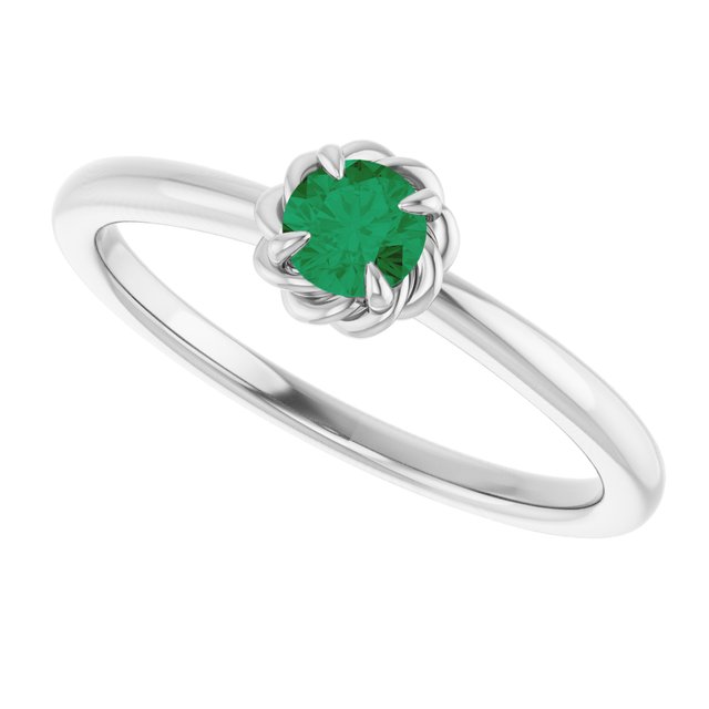 14k-white-gold-natural-emerald-solitaire-rope-ring