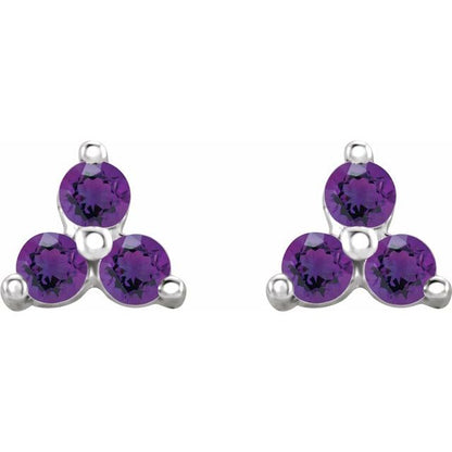 14k-white-gold-natural-amethyst-three-stone-earrings