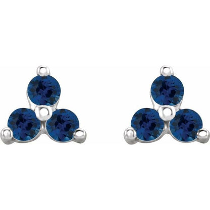14k-white-gold-natural-blue-sapphire-three-stone-earrings