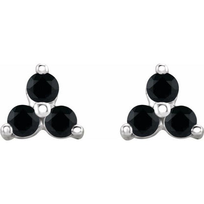 14k-white-gold-natural-black-spinel-three-stone-earrings