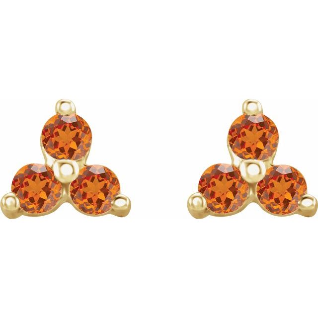14k-yellow-gold-natural-spessartite-garnet-three-stone-earrings