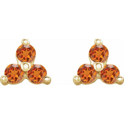 14k-yellow-gold-natural-spessartite-garnet-three-stone-earrings