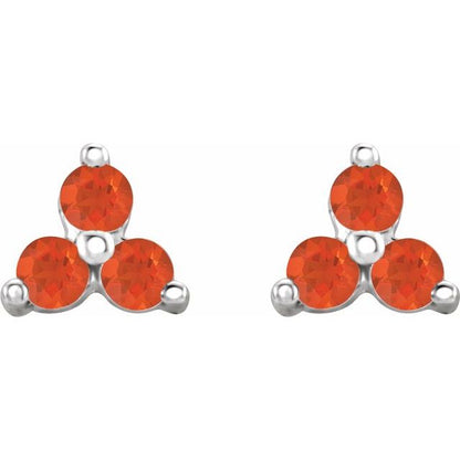 14k-white-gold-natural-mexican-fire-opal-three-stone-earrings