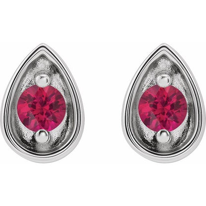 14k-white-gold--natural-ruby-teardrop-earrings