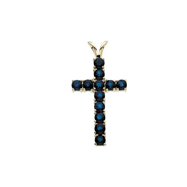 14k-yellow-gold-natural-blue-sapphire-cross-pendant