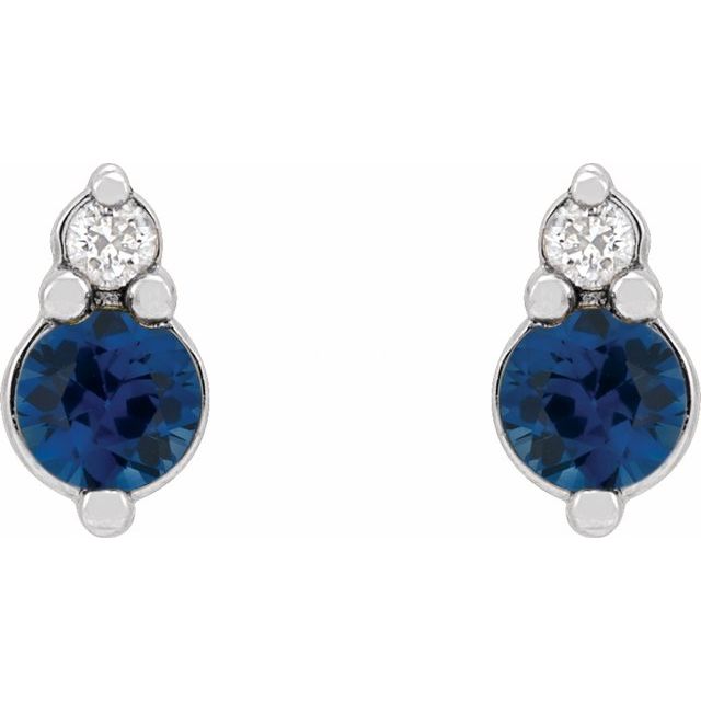 platinum-natural-blue-sapphire-&-.03-ctw-natural-diamond-earrings