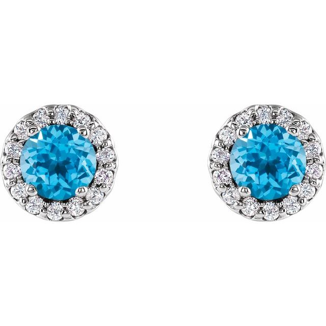 14k-white-gold--natural-swiss-blue-topaz-&-1/10-ctw-natural-diamond-earrings