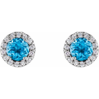 14k-white-gold--natural-swiss-blue-topaz-&-1/10-ctw-natural-diamond-earrings