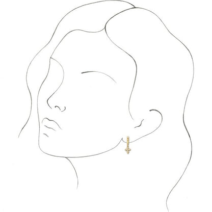14k-white-gold-1/10-ctw-natural-diamond-cross-hoop-earrings