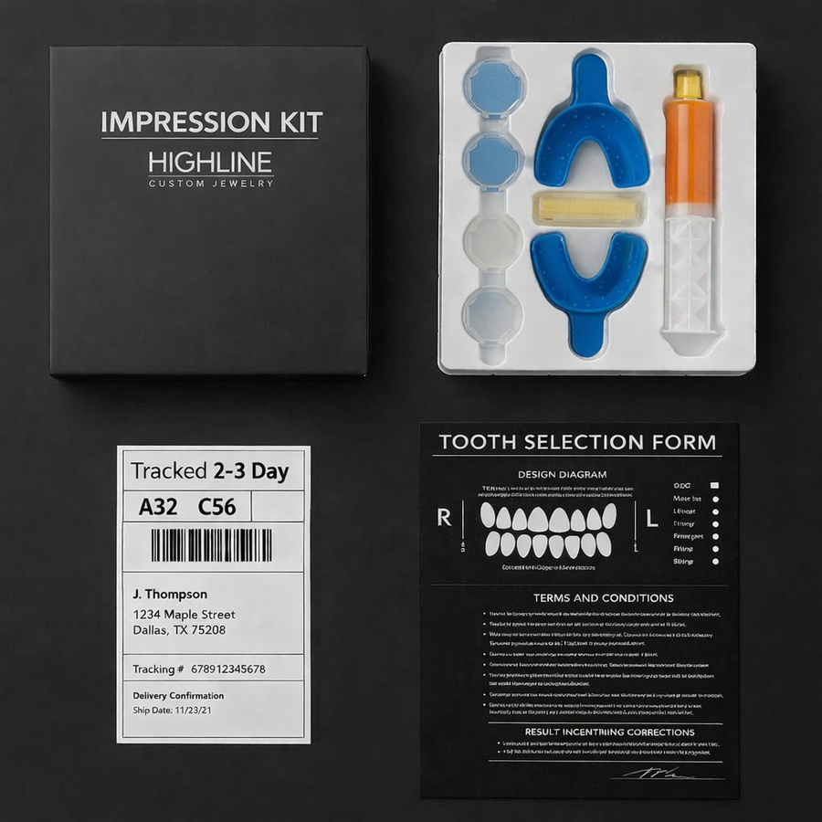 Take Your Tooth Impressions Using the Mold Kit, Then Return It with the Included Prepaid Return Label