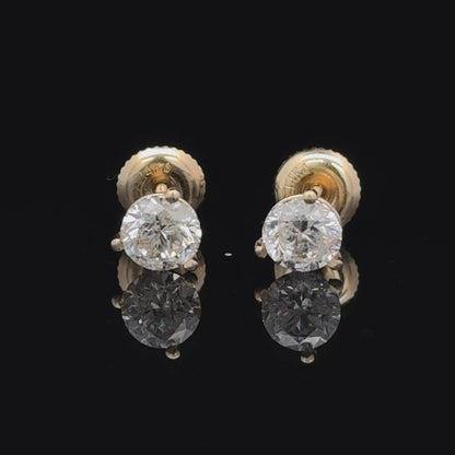 Solitaire Earrings