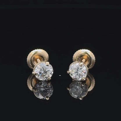 Solitaire Earrings