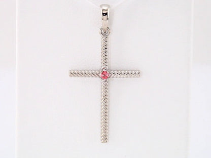 14k-white-gold-natural-pink-tourmaline-cross-pendant