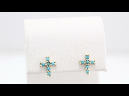 14k-yellow-gold-natural-turquoise-cross-earrings