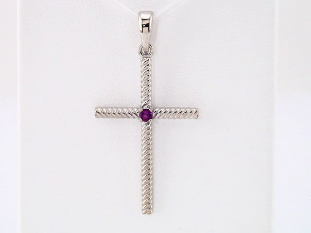 14k-white-gold-natural-amethyst-cross-pendant