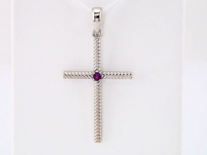 14k-white-gold-natural-amethyst-cross-pendant