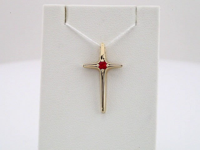 14k-yellow-gold-natural-ruby-cross-pendant