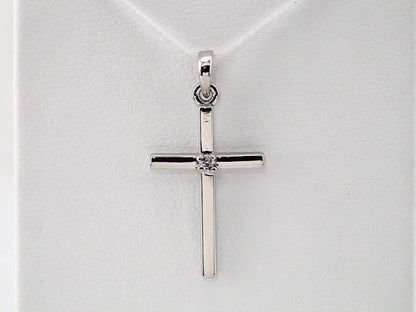 14k-white-gold-natural-white-sapphire-cross-pendant
