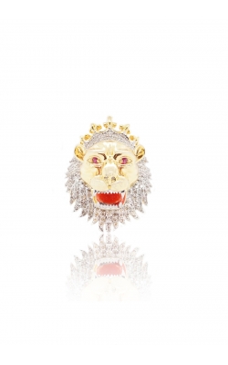 CUSTOM DIAMOND LION RING  product image