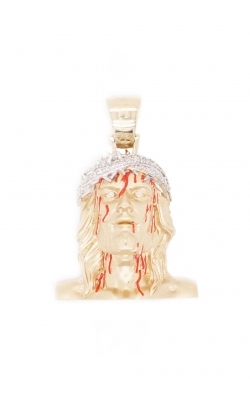 DIAMOND JESUS HEAD WITH (ROUND BOX CHAIN) product image