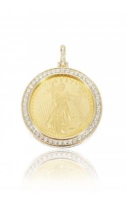 LIBERTY COIN WITH DIAMOND BEZEL product image